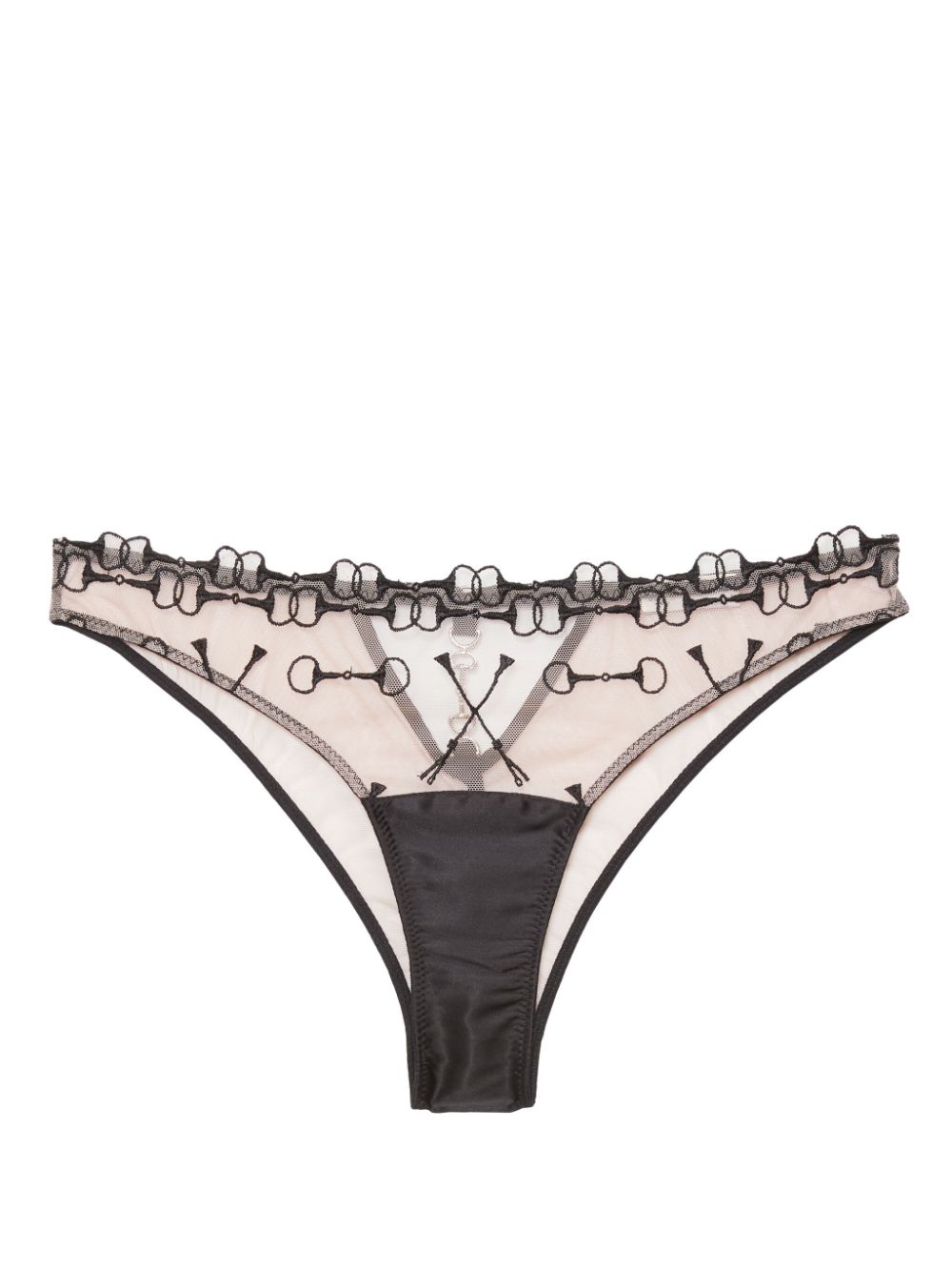 Embroidered briefs - Black