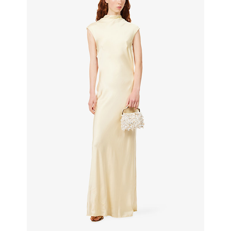 Womens Elias Backless Rayon-Blend Maxi Dress