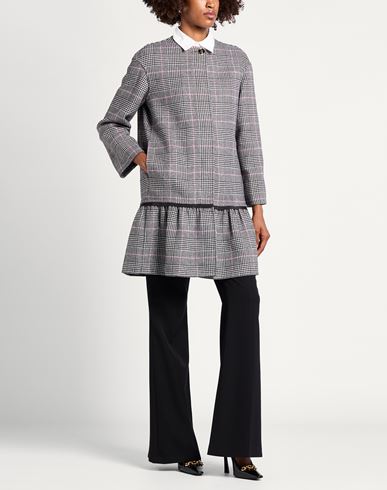 Woman Coat Black Size 8 Virgin Wool, Cashmere