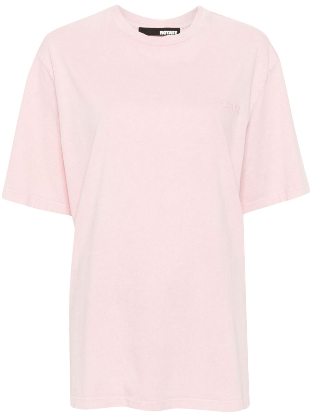 Logo-embroidered T-shirt - Pink