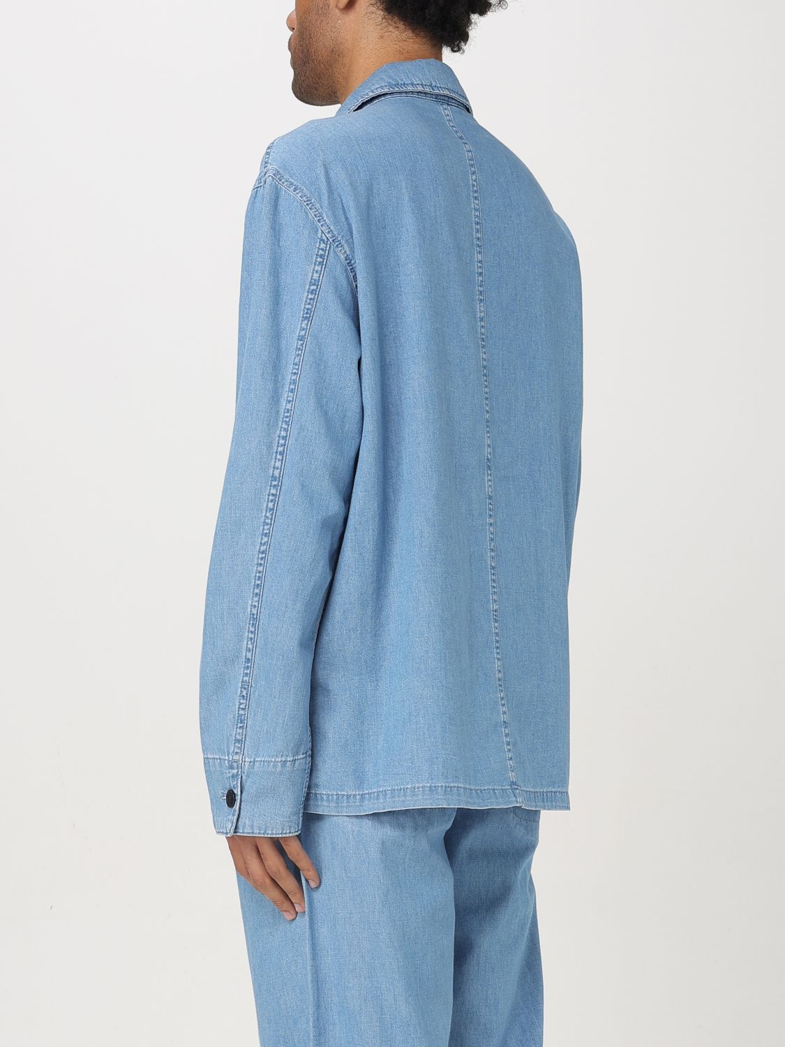 Shirt EMPORIO ARMANI Men color Denim