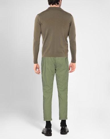 Man Pants Military green Size 32 Cotton, Polyamide, Elastane