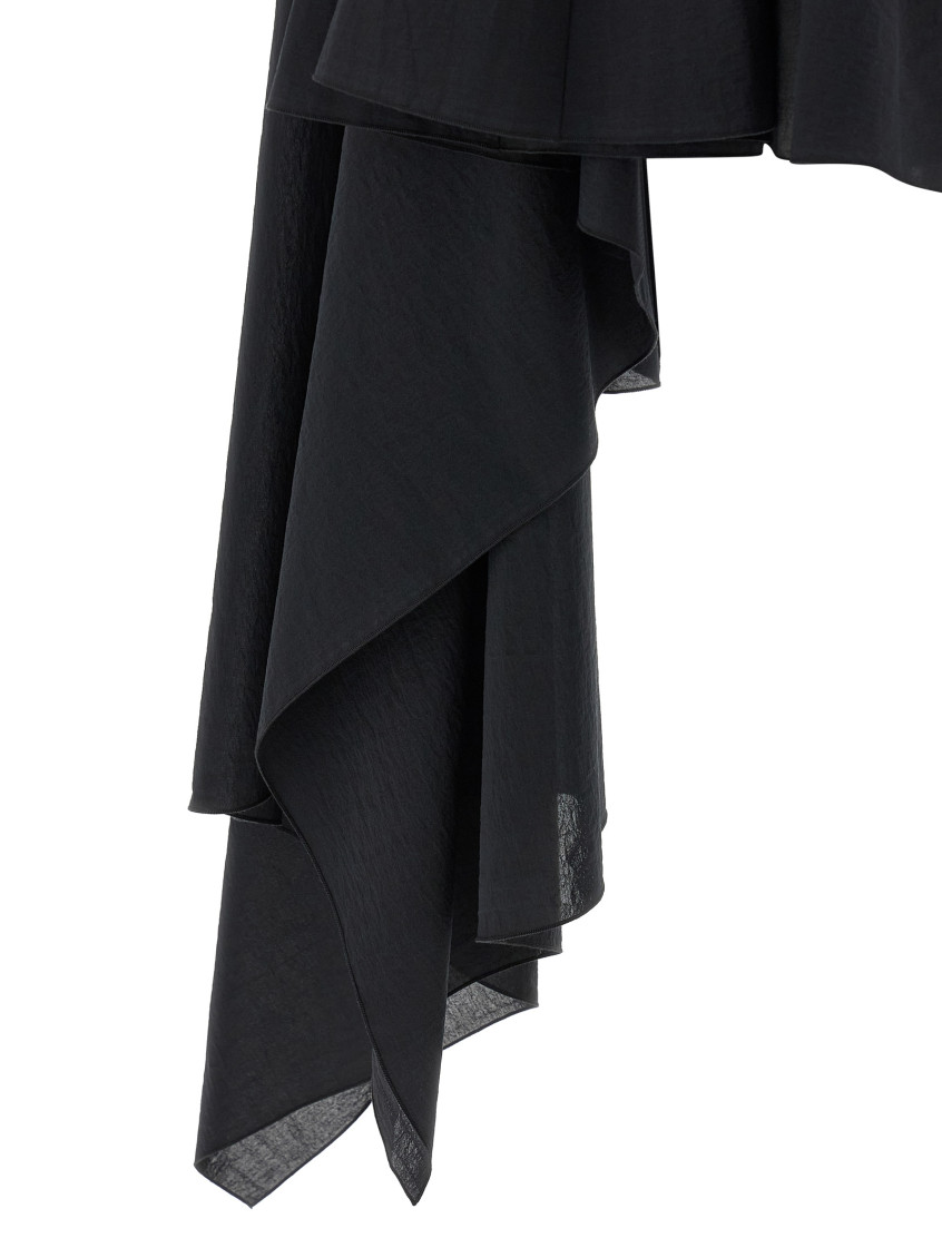 Jacquemus - short halter dress asymmetric backless pleated strap