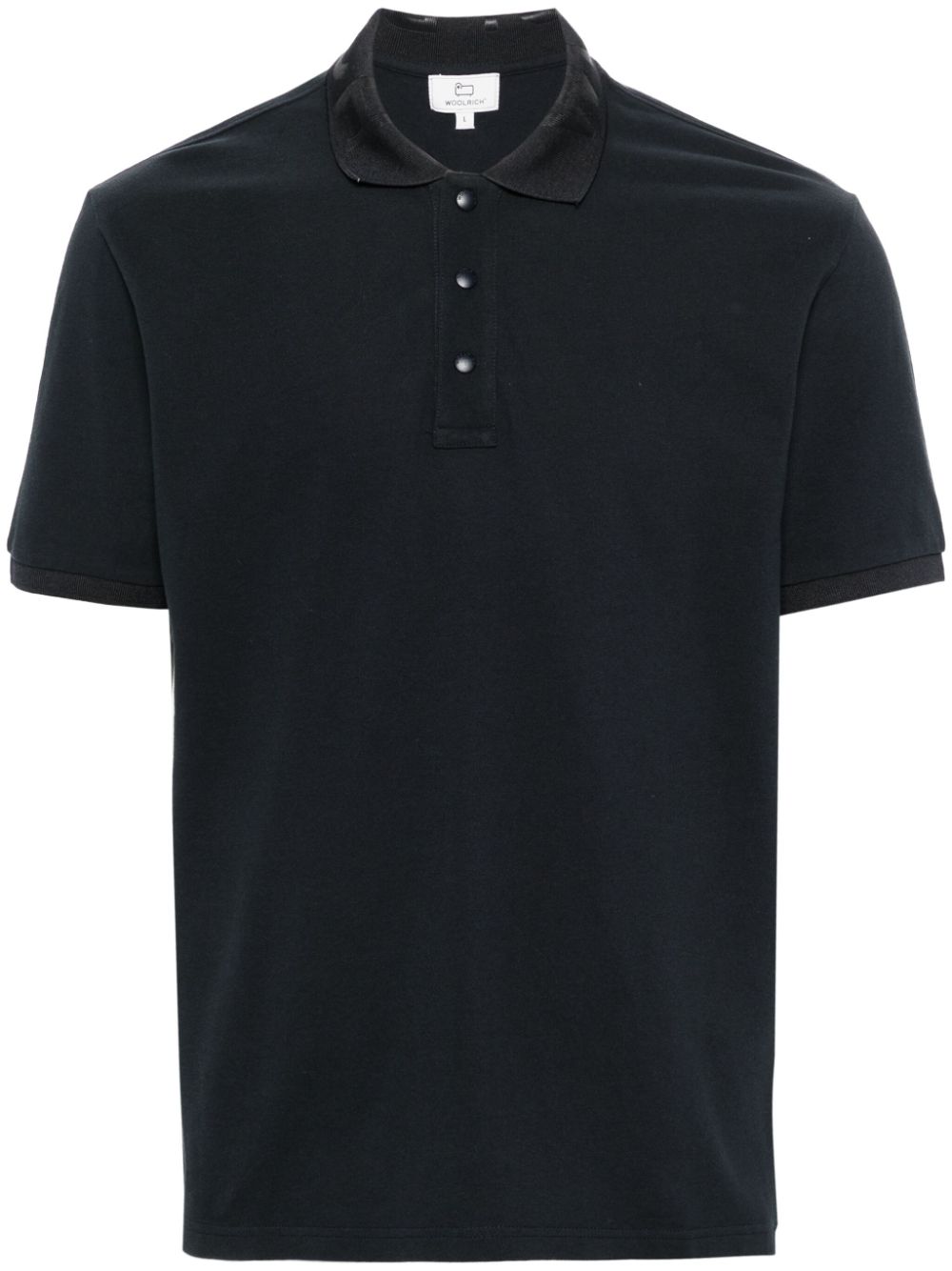 Logo-print cotton polo shirt - Blue