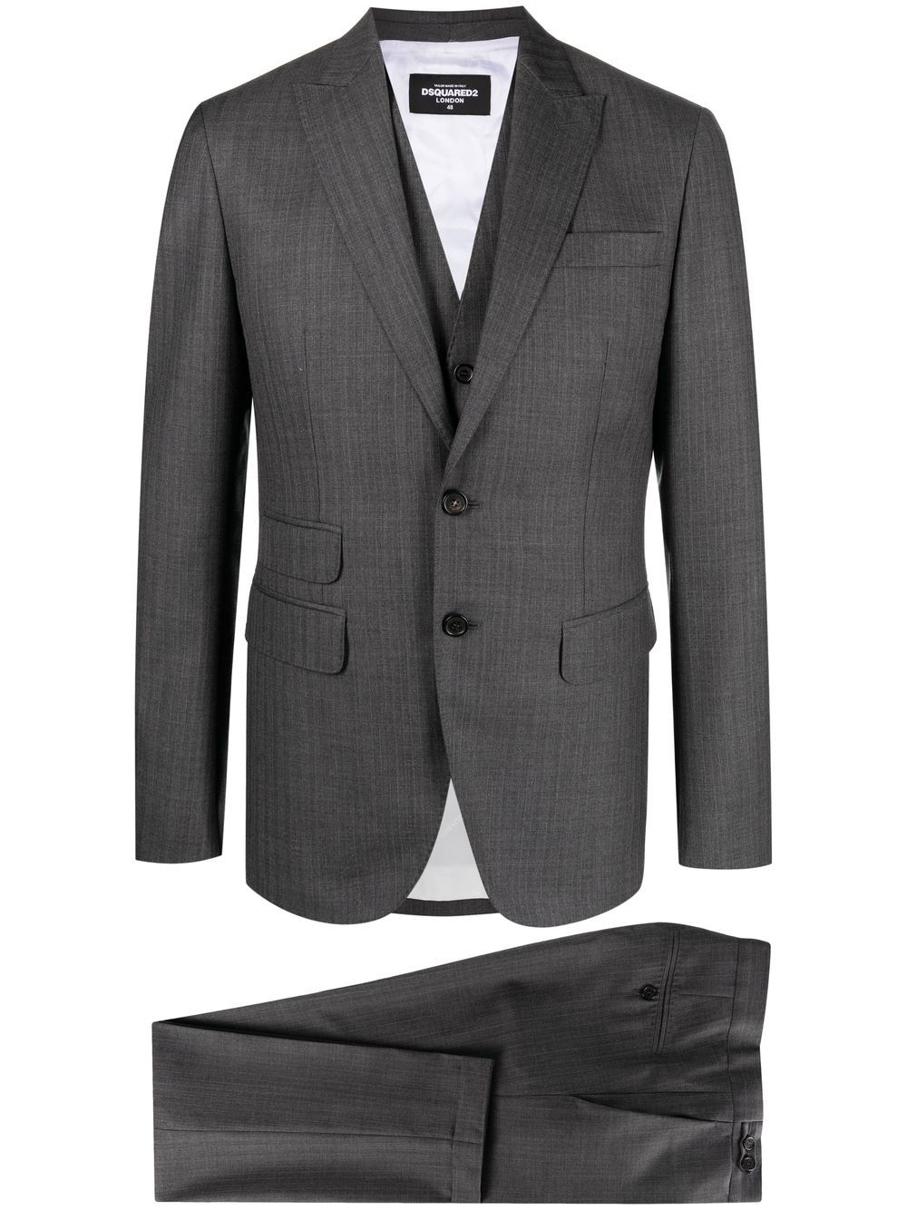 Single-breasted three-piece suit - Grey
