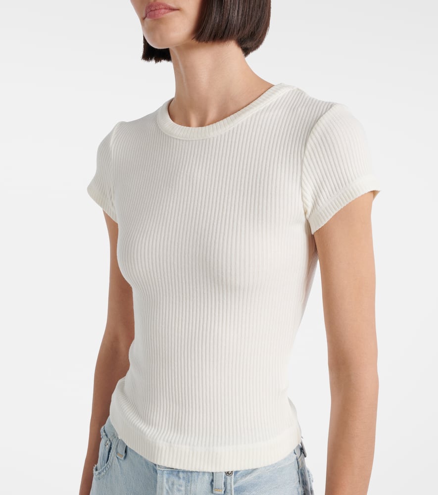 Nello ribbed-knit T-shirt
