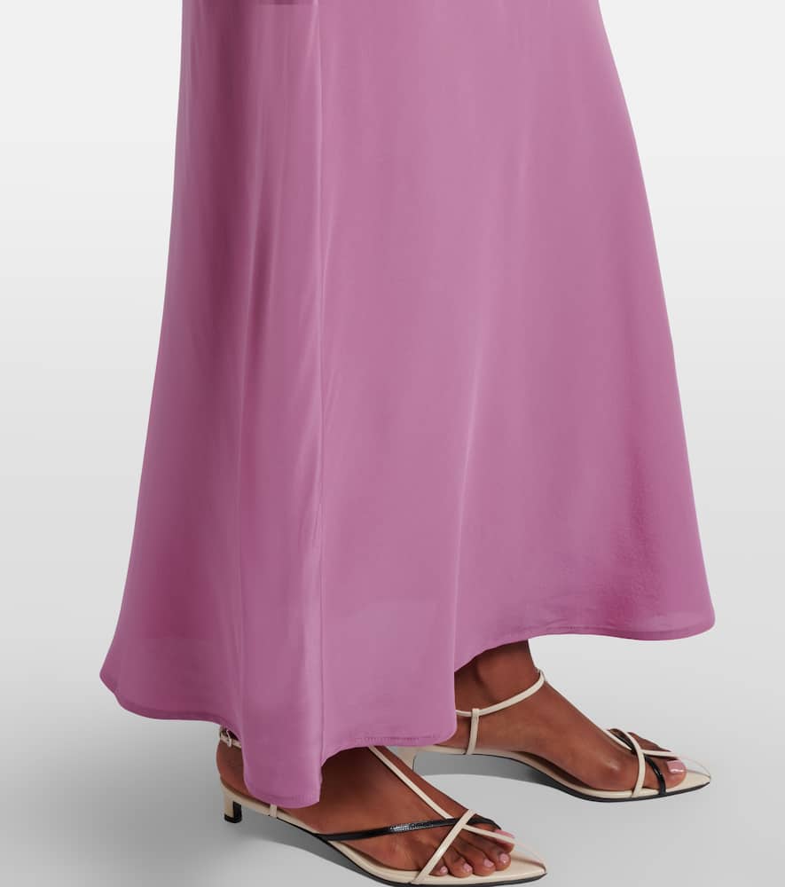 Valencia silk crêpe maxi dress