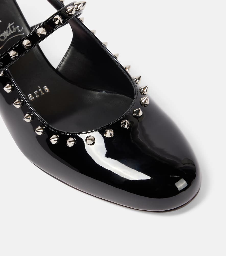 Christian Louboutin Janispikes 55 patent leather Mary Jane pumps