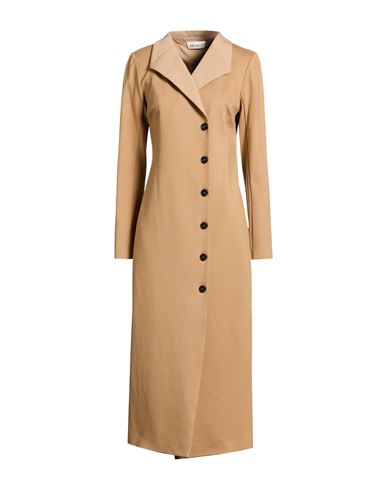 Woman Overcoat & Trench Coat Camel Size 8 Viscose, Polyamide, Elastane