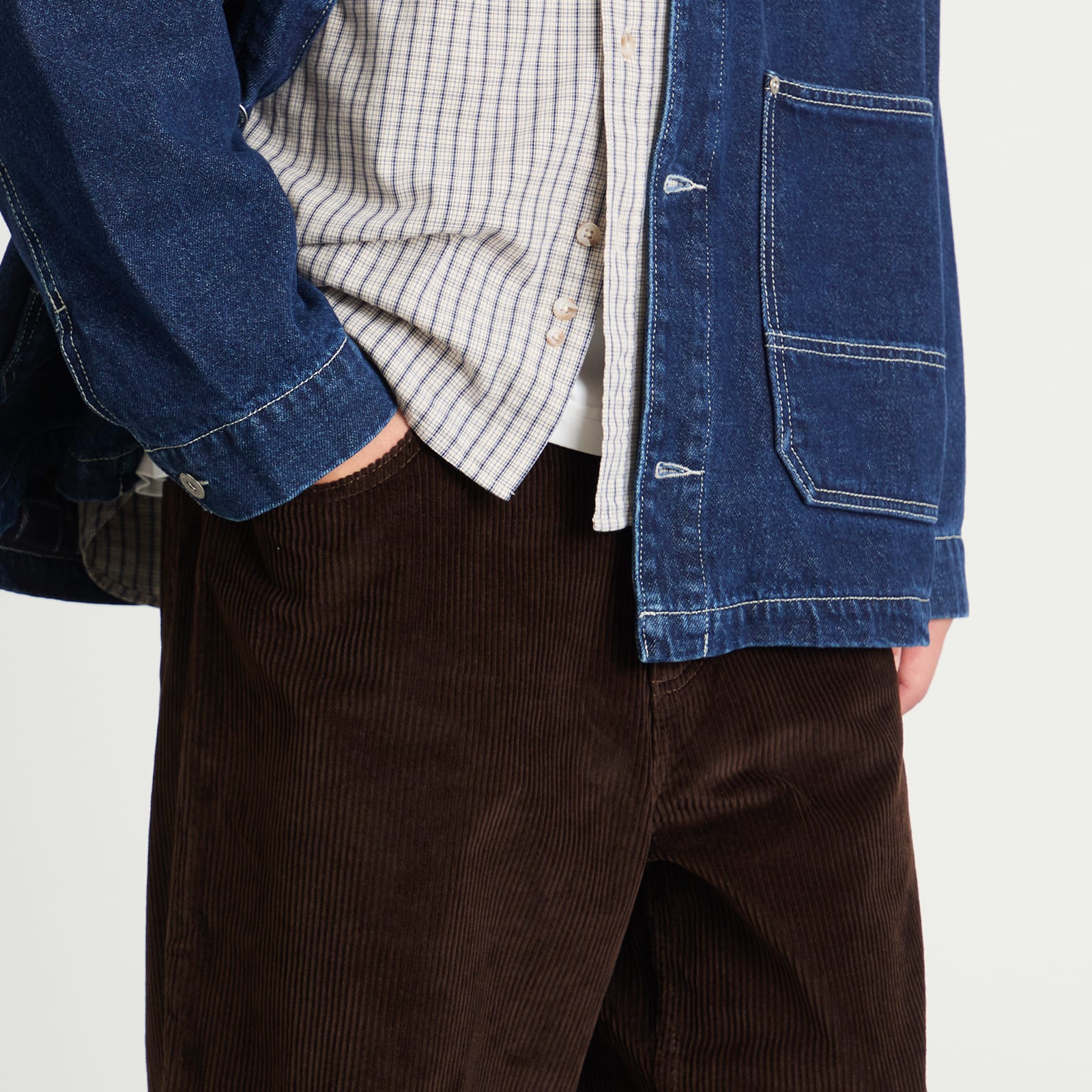 Men's Big Boy Cord Pants Chocolate