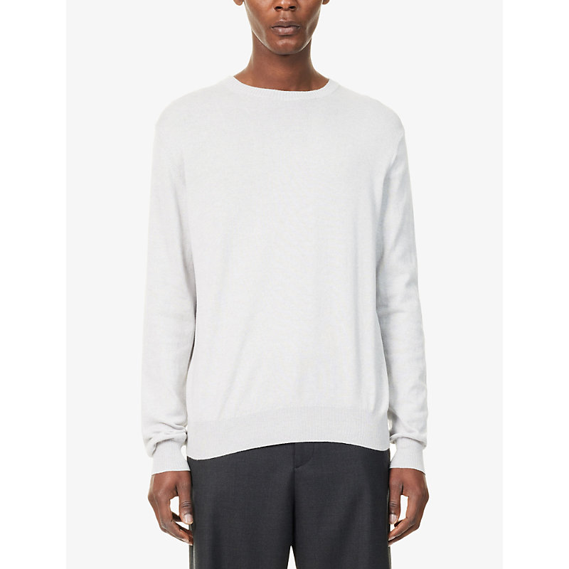 Mens Valter Crew-Neck Cotton and Cashmere-Blend Jumper