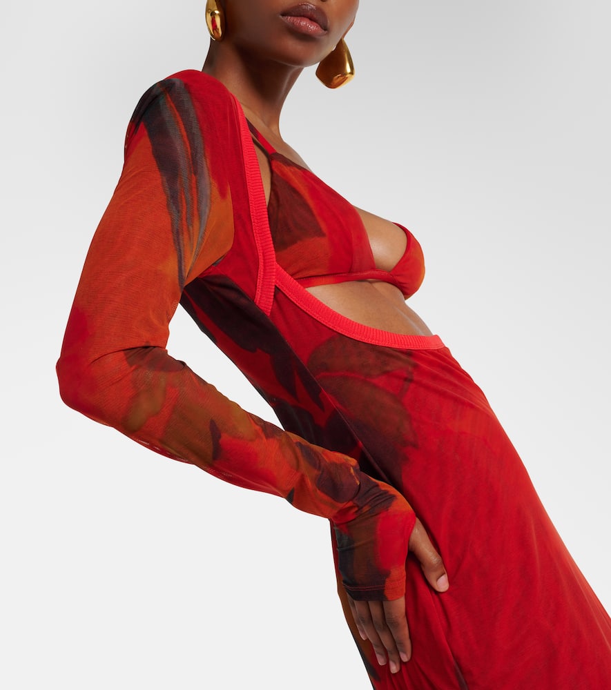 Libertine printed cutout maxi dress