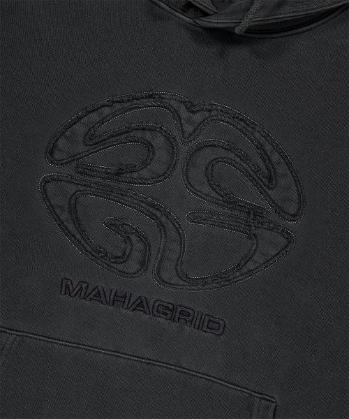 PIGMENT ECLIPSE LOGO HOODIE CHARCOAL