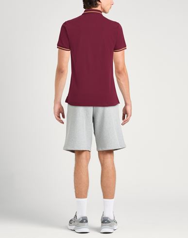 Man Polo shirt Burgundy Size XXL Cotton, Elastane