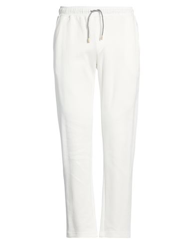 Platinum Man Pants Ivory Size L Cotton, Polyamide