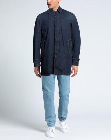 Man Overcoat & Trench Coat Blue