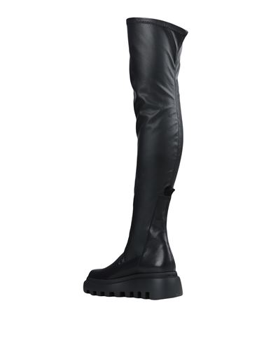Vic Matiē Woman Boot Black Size 7 Soft Leather, Textile fibers