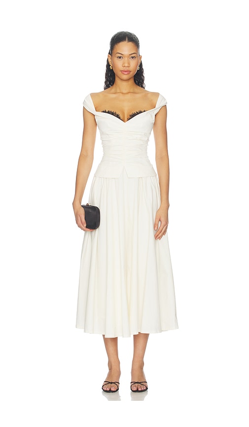 LPA Rosanna Midi Dress in Ivory. - S also in