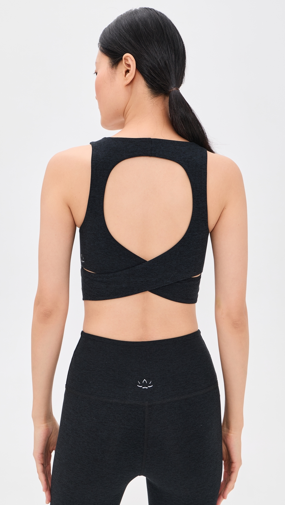 Spacedye Twister Cropped Tank Darkest Night