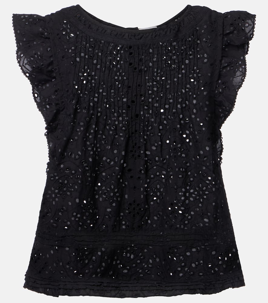 Broderie anglaise cotton top