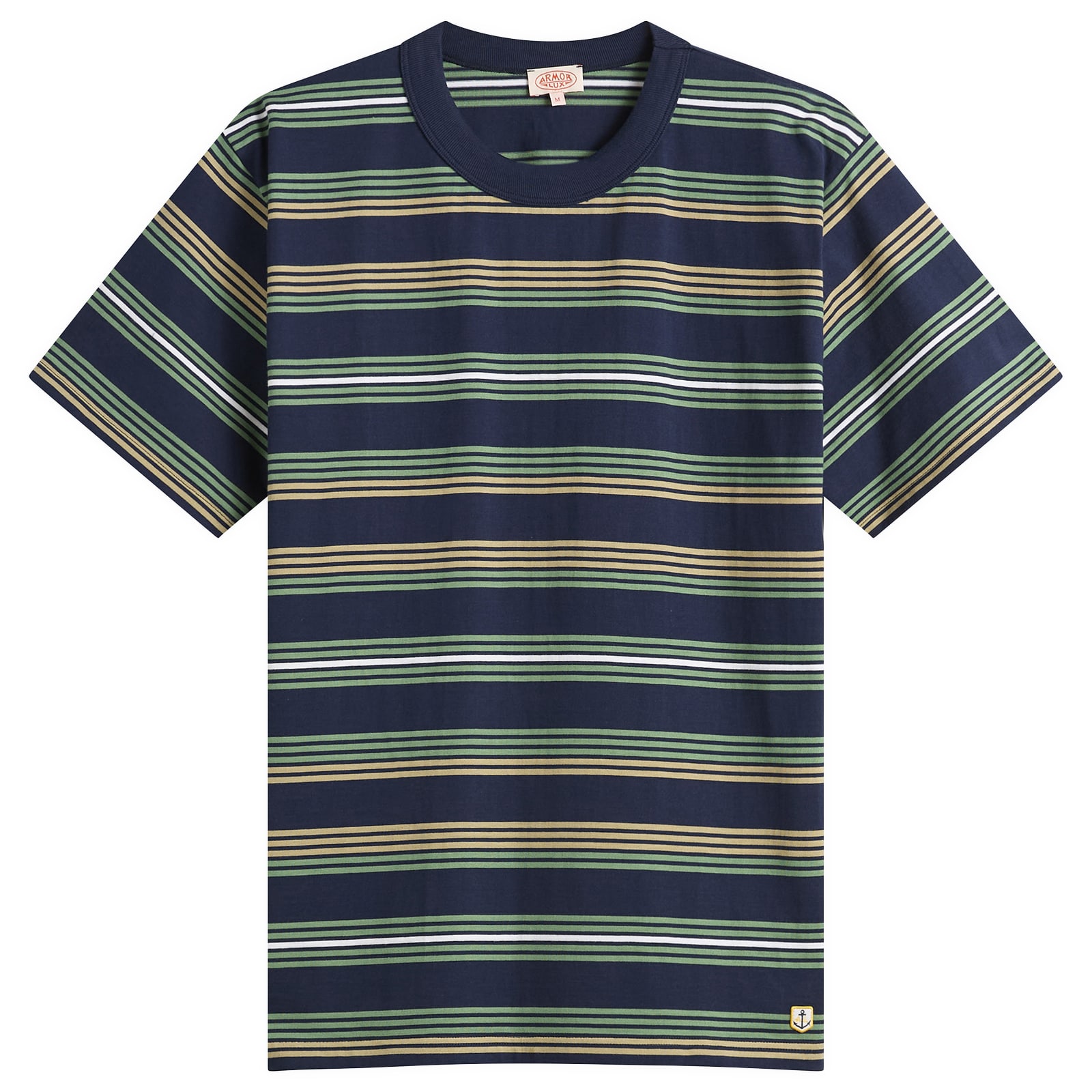 Men's Multi Stripe T-Shirt in Marine Deep/Ivy/Treehouse /