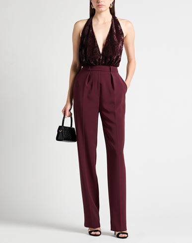 Woman Jumpsuit Burgundy Size 4 Polyamide, Polyester, Elastane, Polyurethane