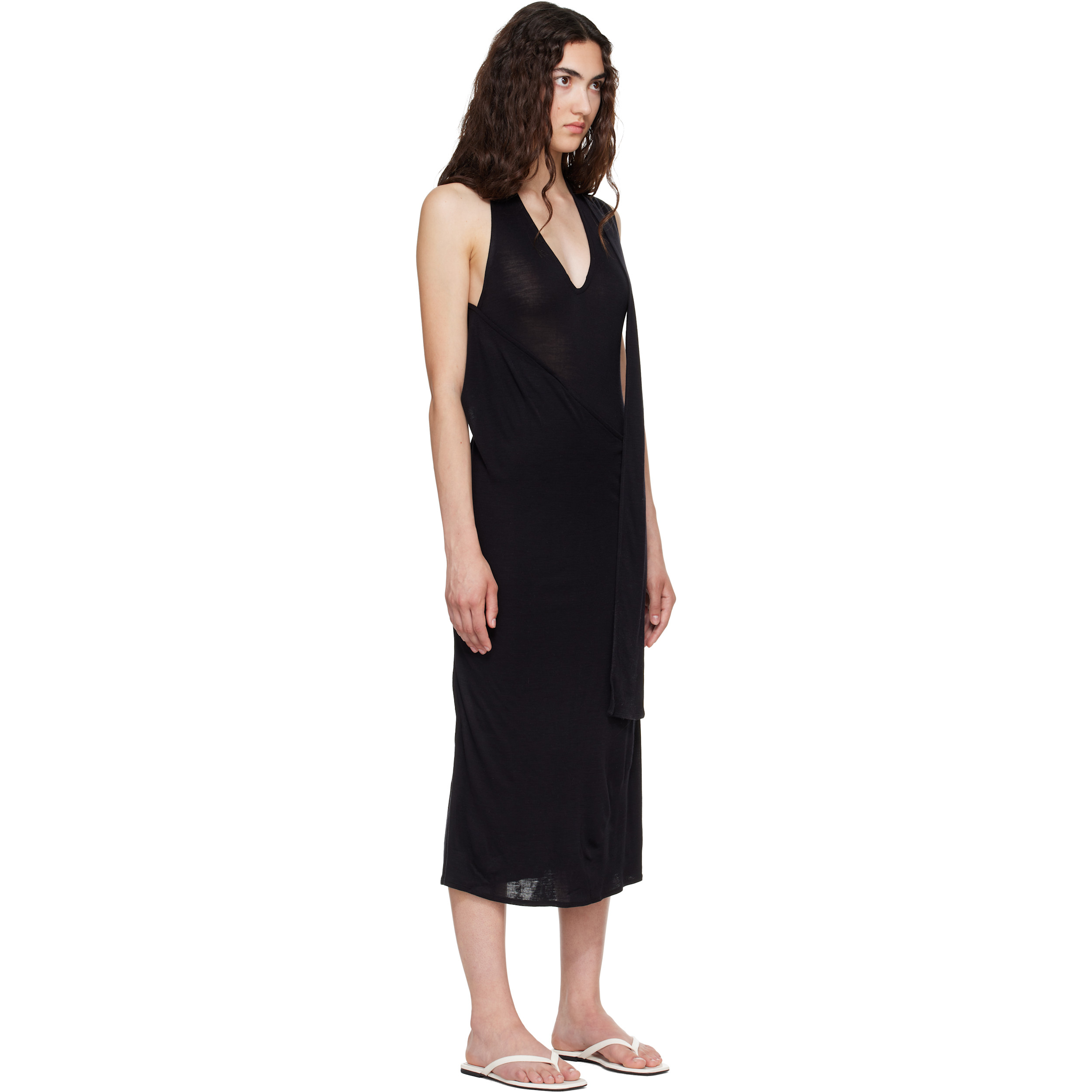 Black Duo Midi Dress