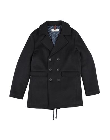 Kid Boy Coat Midnight blue Size 14 Polyester, Viscose