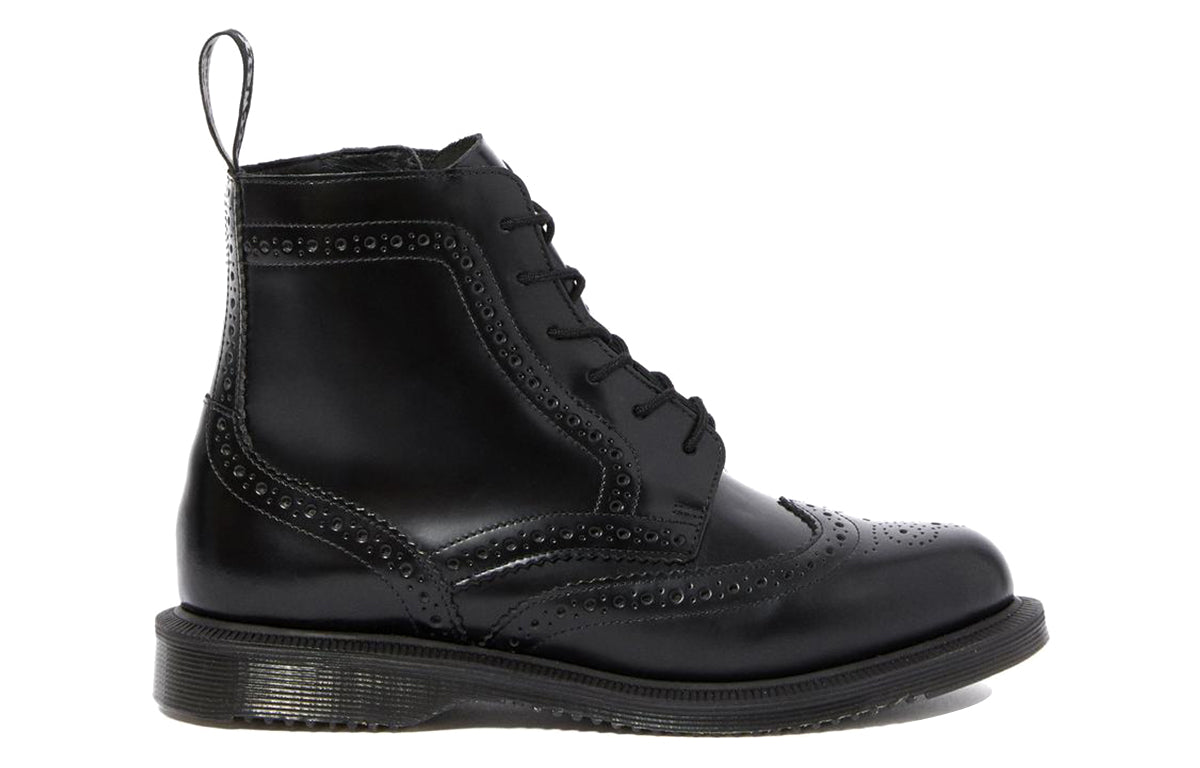 (WMNS) Dr.Martens Delphine Smooth Dress Boots 'Black'