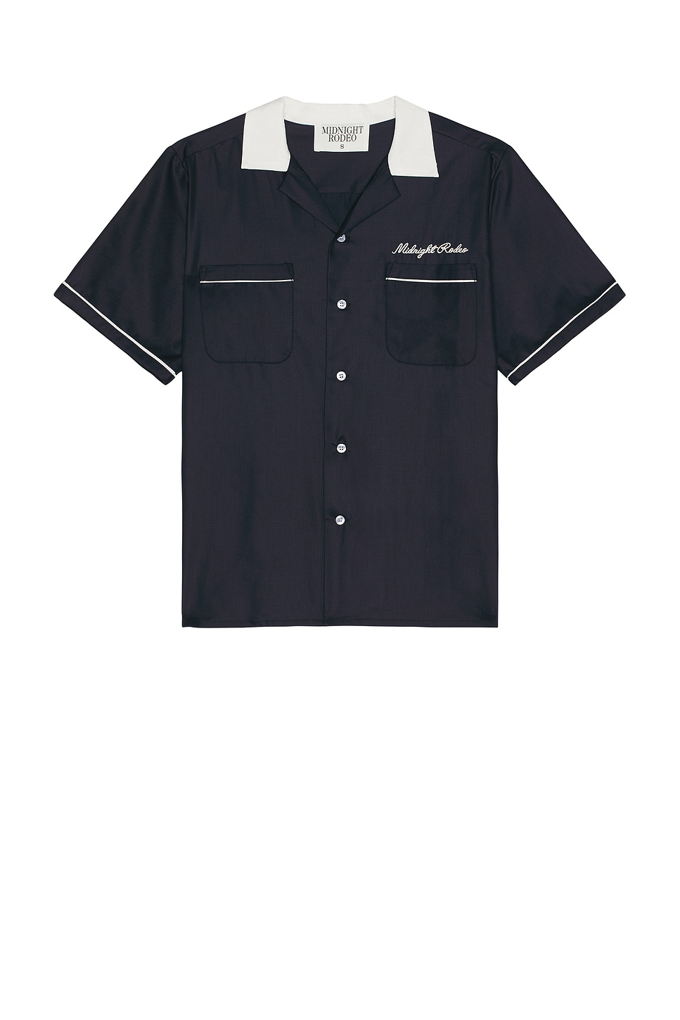 Midnight Rodeo Bowler Shirt in Navy - Navy.  M also in