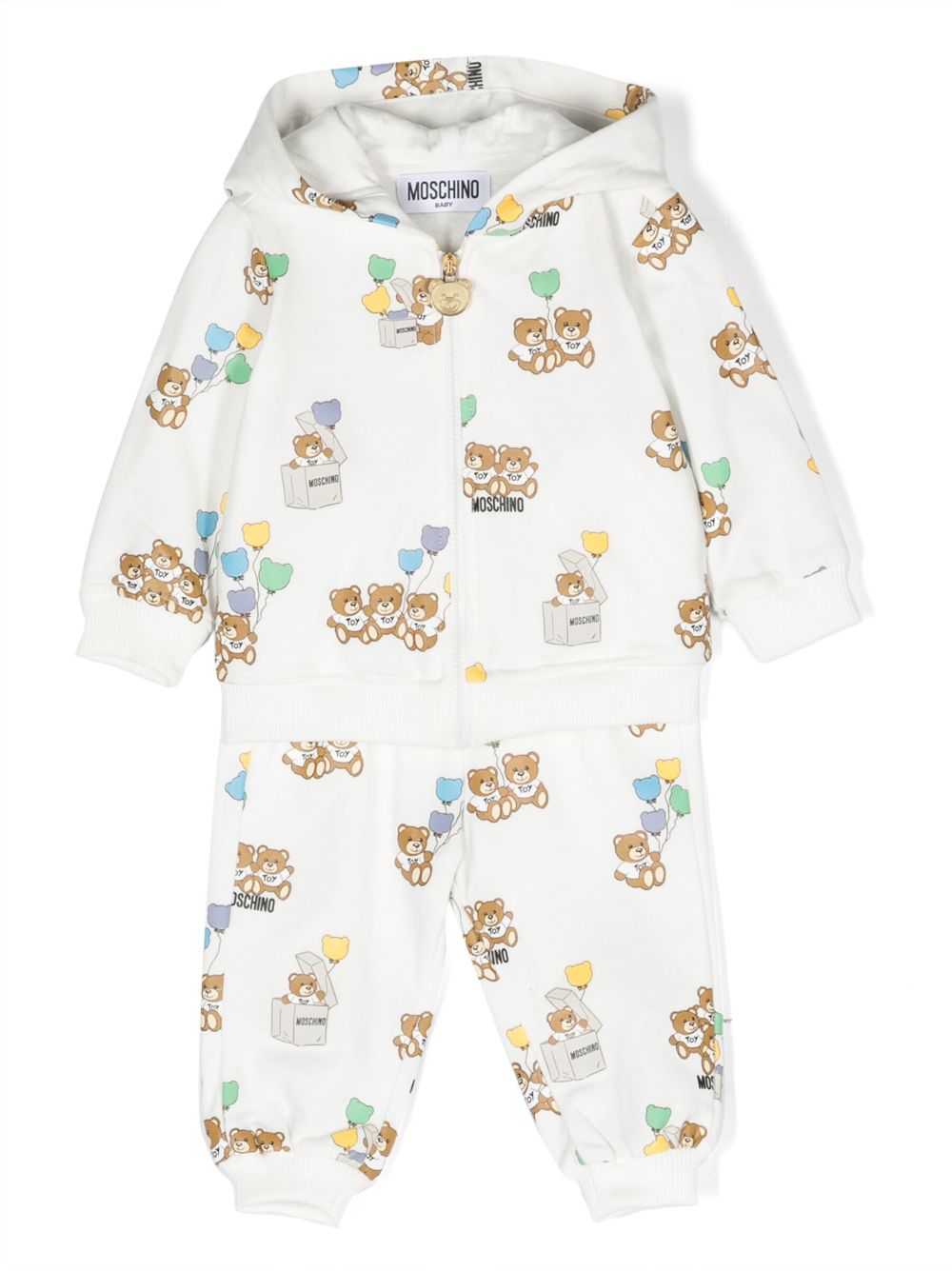 Toy Bear print tracksuit set - White