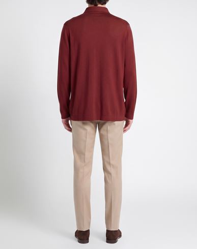 Athleisure Man Shirt Brick Size 50 Virgin Wool