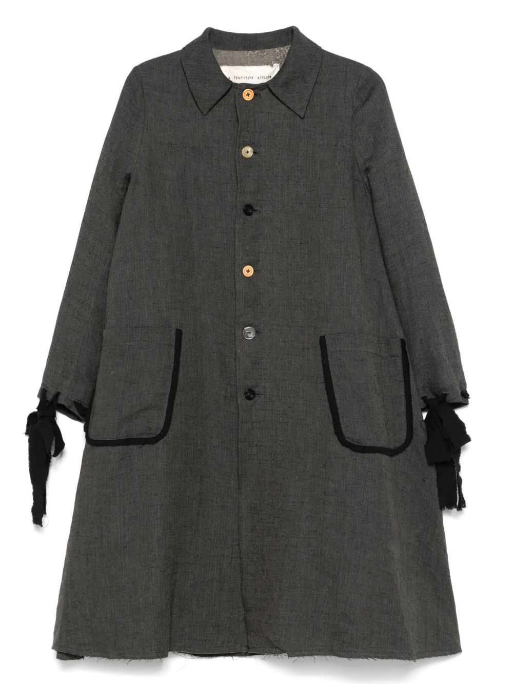 Single-breasted trench coat - Grey