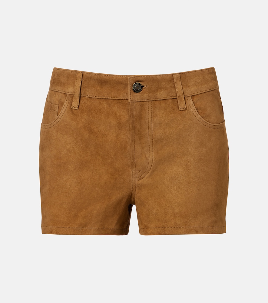 Suede shorts