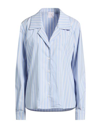 Woman Shirt Sky blue Size 10 Cotton, Polyamide, Elastane