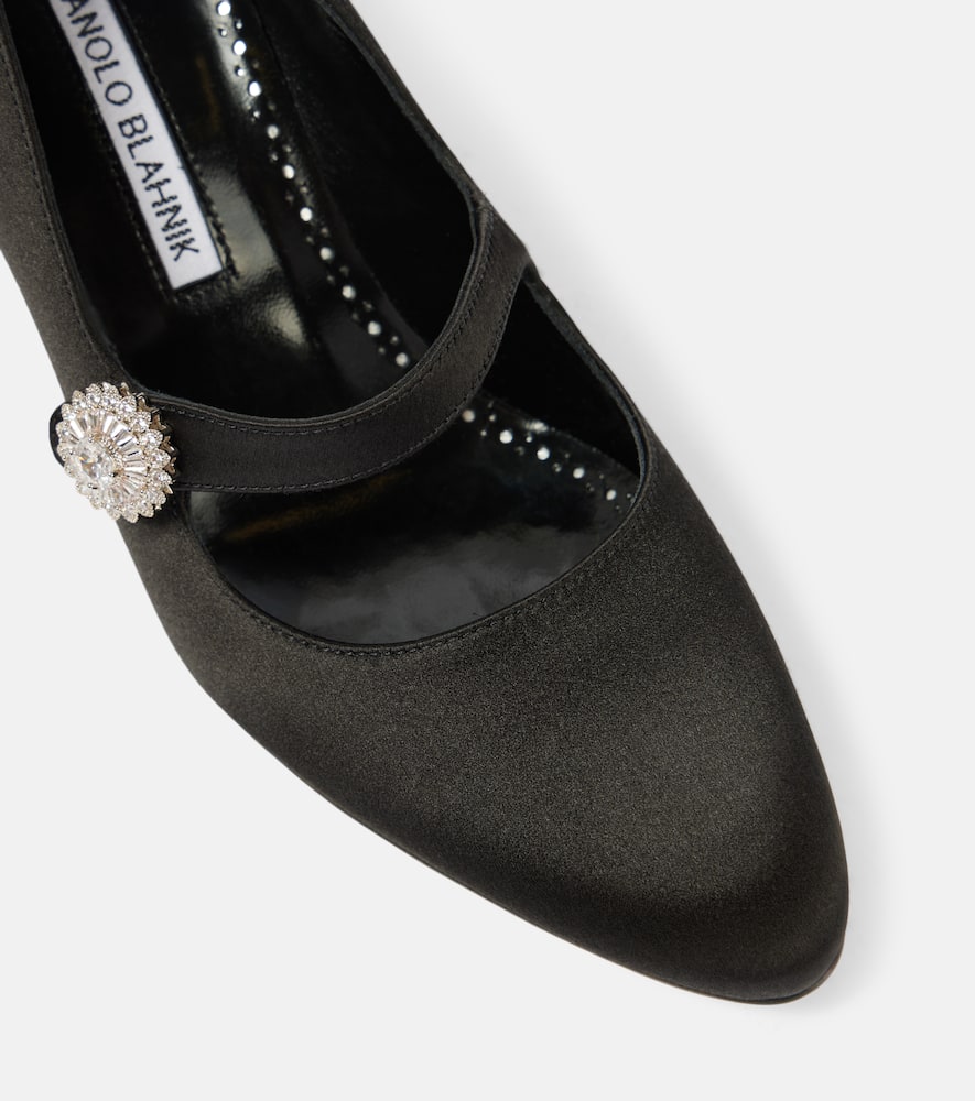 Marijana embellished satin Mary Jane pumps