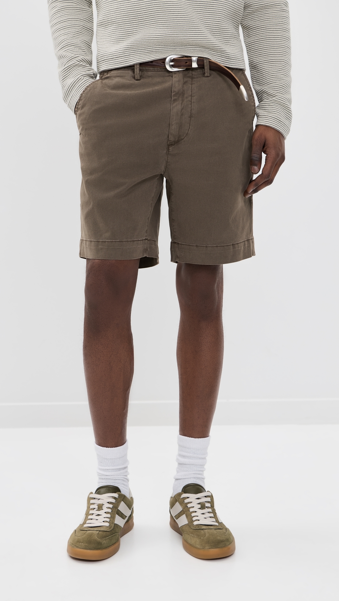 Archie Straight Trouser Shorts 7.5 Sulfur Soft Mushroom
