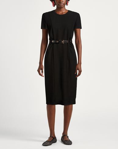 Woman Midi dress Black Size 2 Viscose, Polyester, Elastane