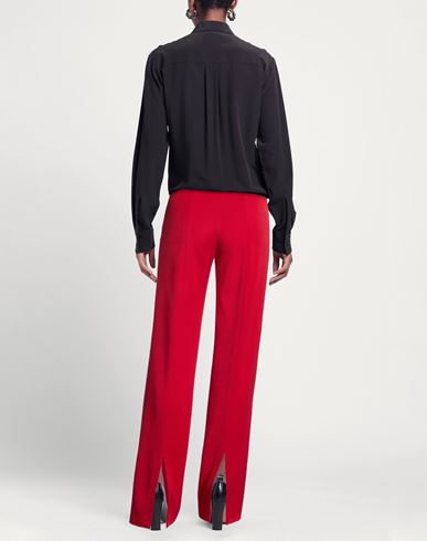 Woman Pants Red Size 4 Polyester, Viscose, Elastane
