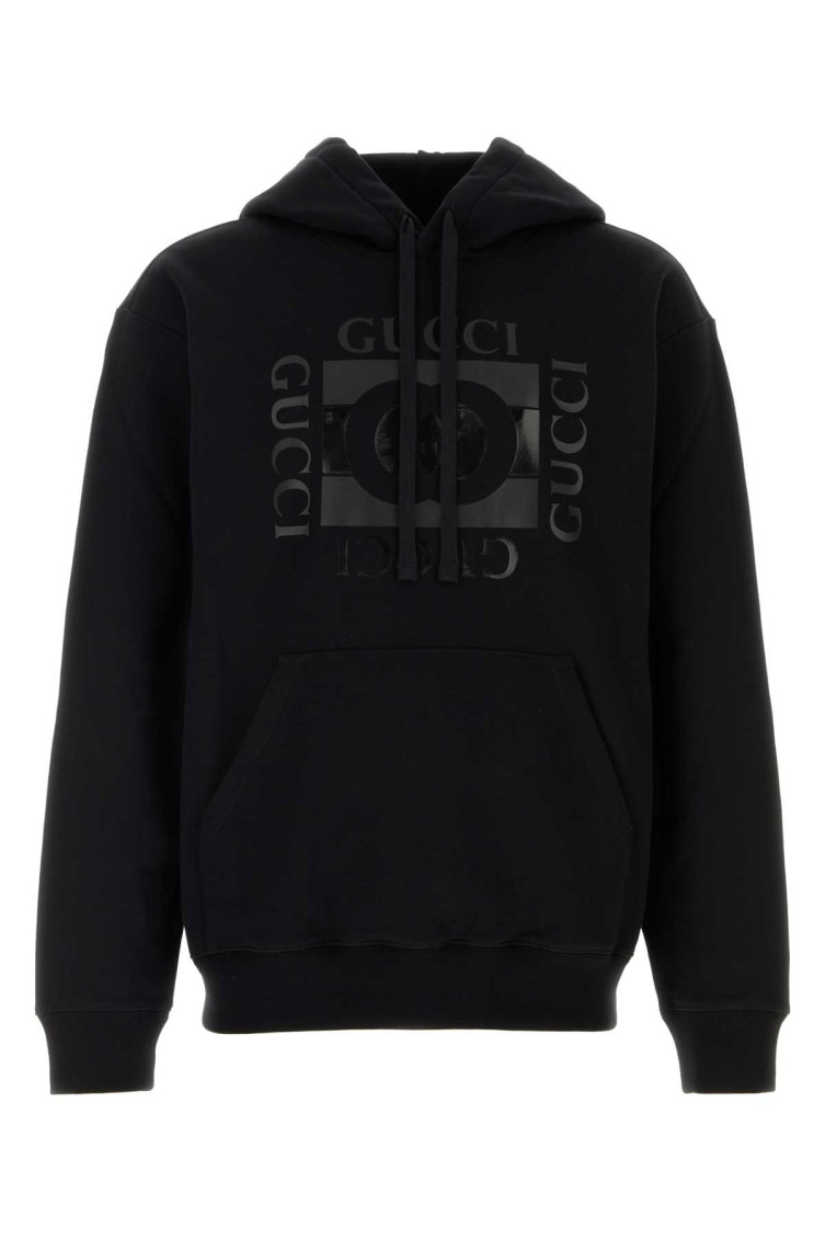 Cotton Sweatshirt With Gg Incrocio Print