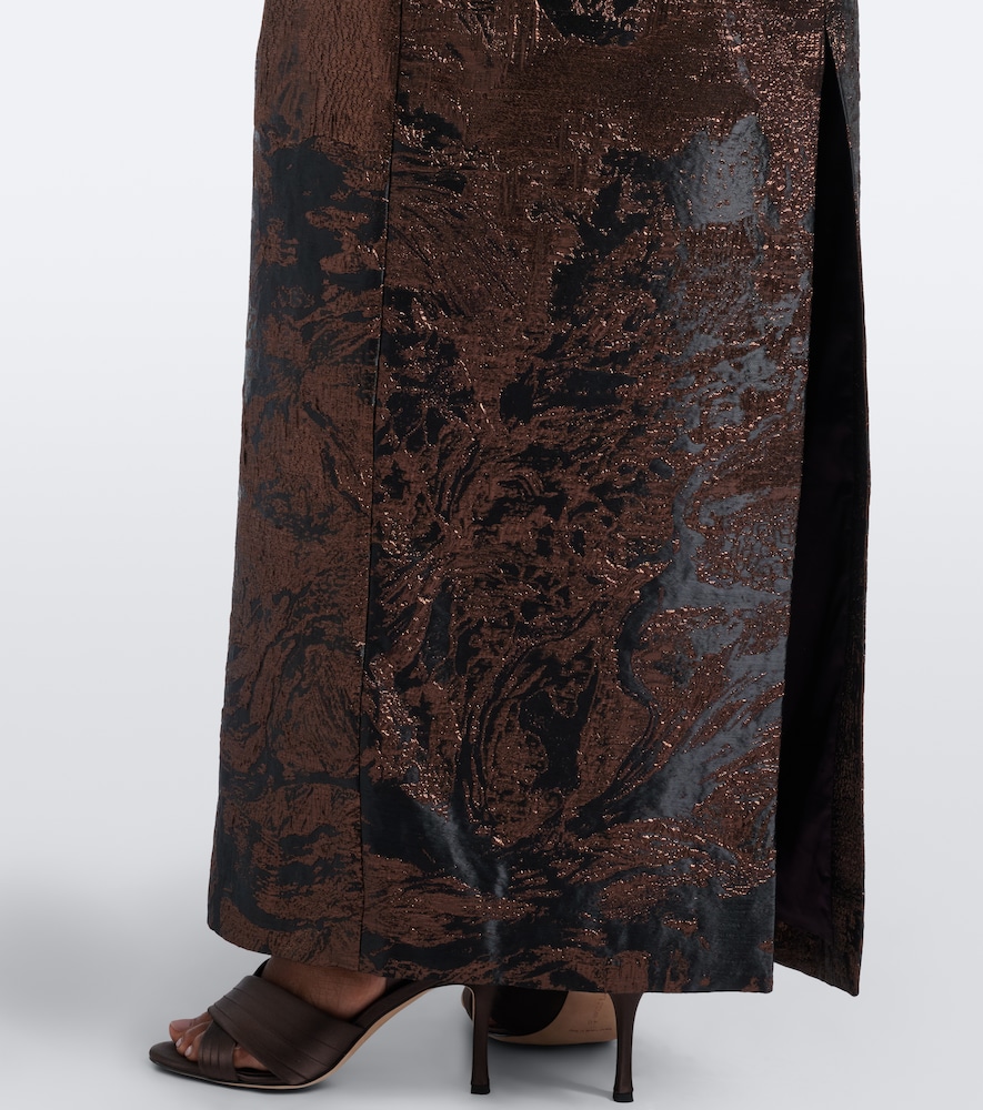 Viella jacquard gown