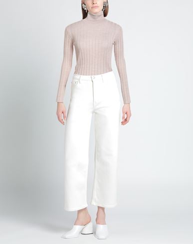 Woman Turtleneck Sand Size 10 Merino Wool