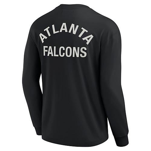 Unisex Black Atlanta Falcons Super Soft Long Sleeve T-Shirt