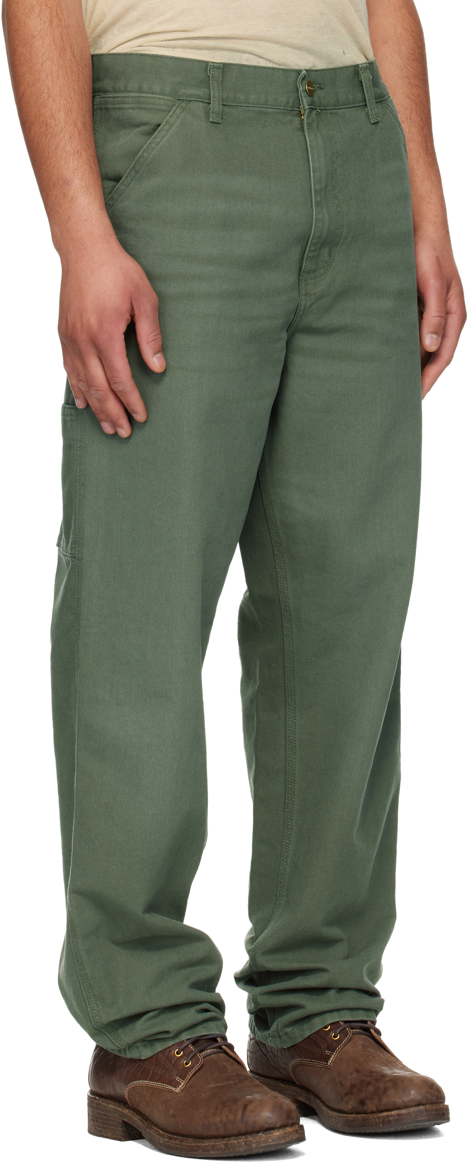 Khaki Single Knee Trousers