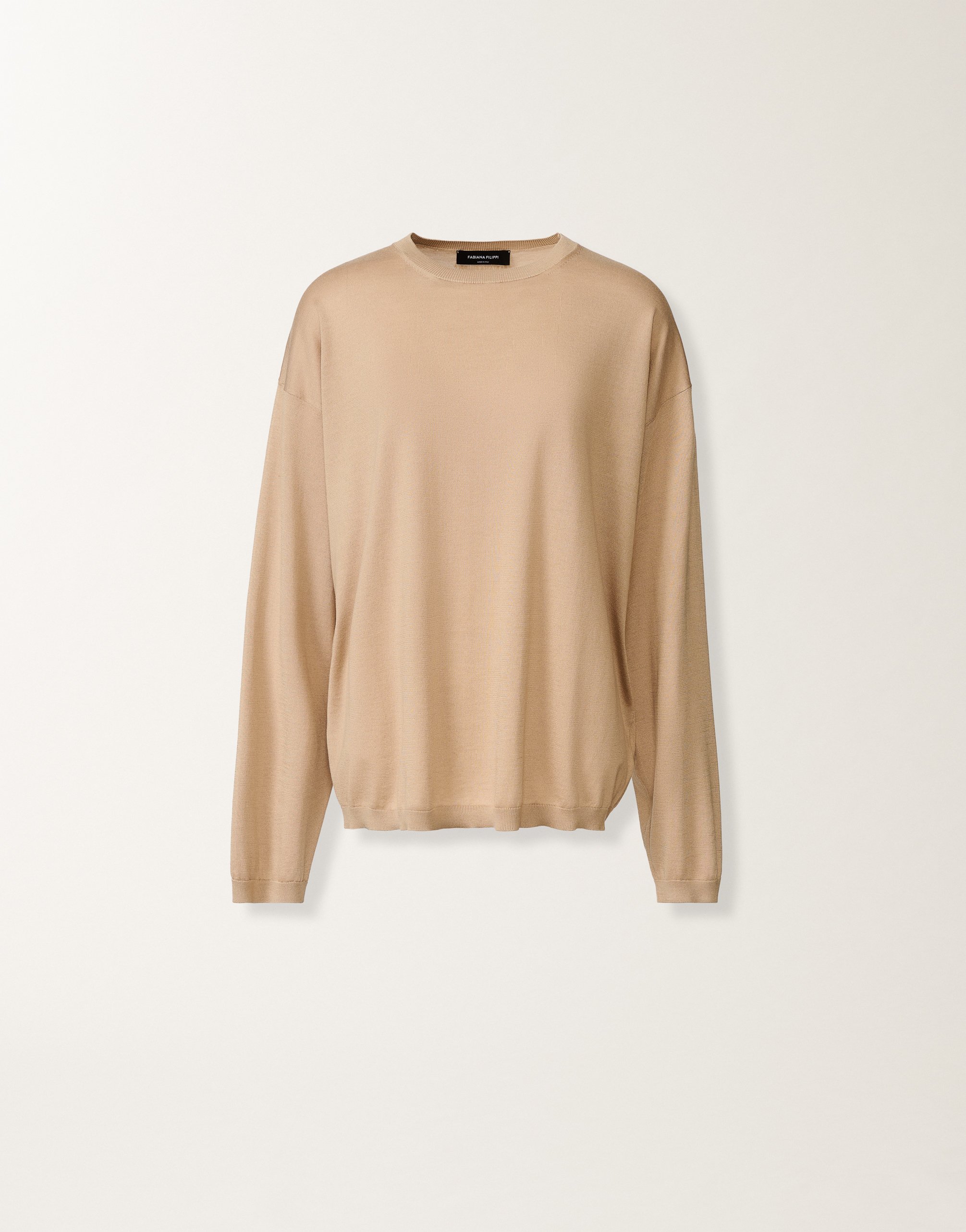 Silk and cotton sweater, maple