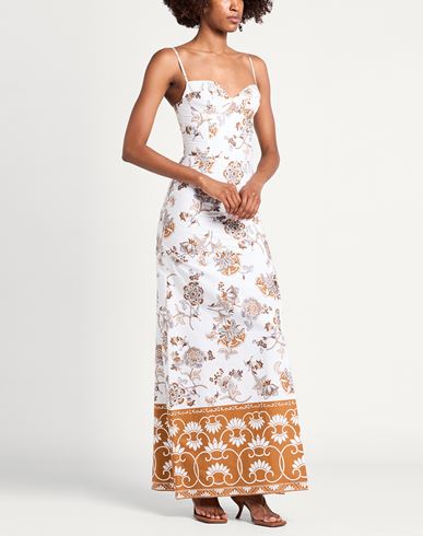 Woman Maxi dress White Size 2 Cotton