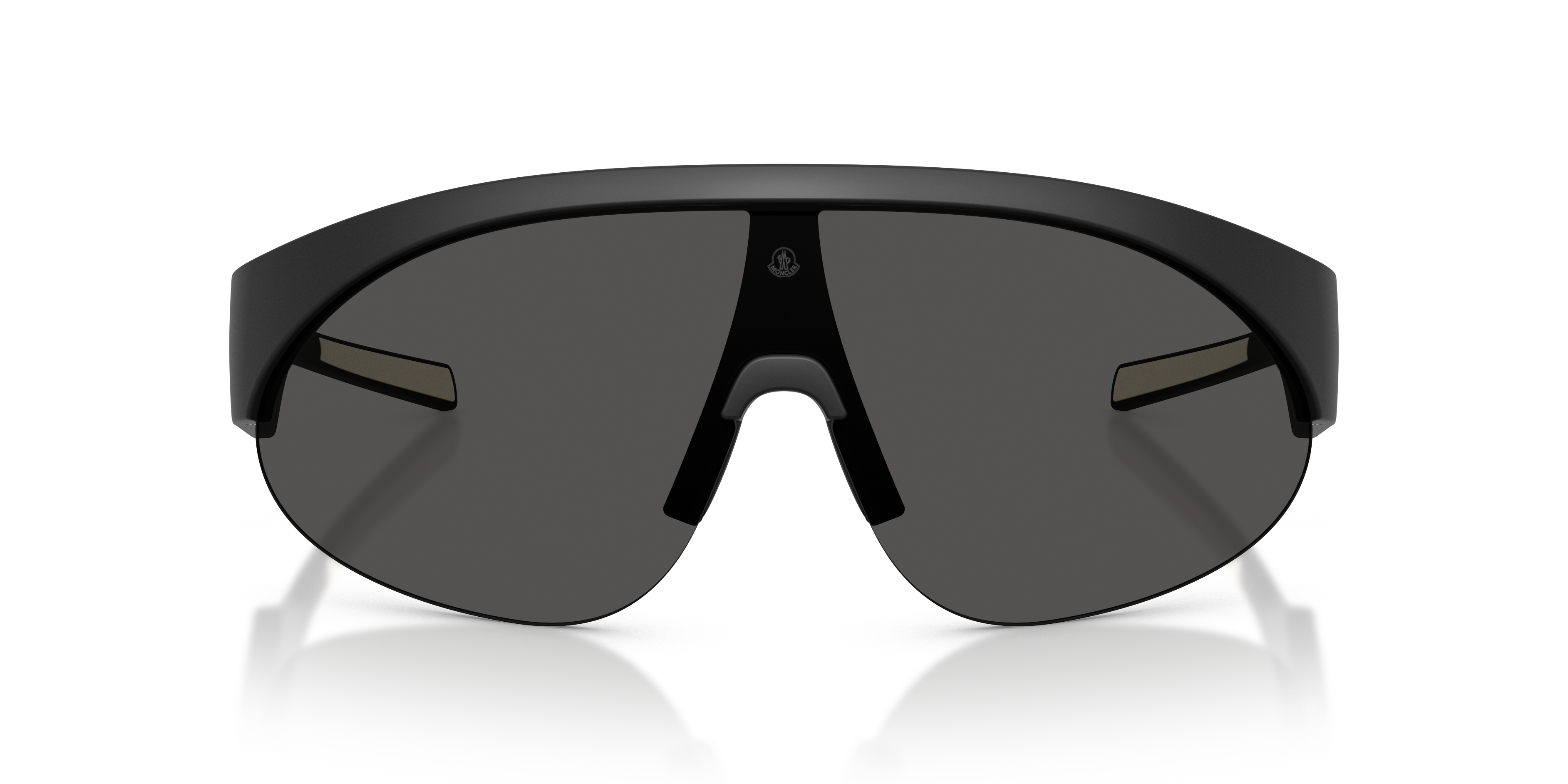 Moncler Unisex Moncler ME8019U MYRR 500687 Gafas de sol Inyectado Negro Gris Redonda Norma