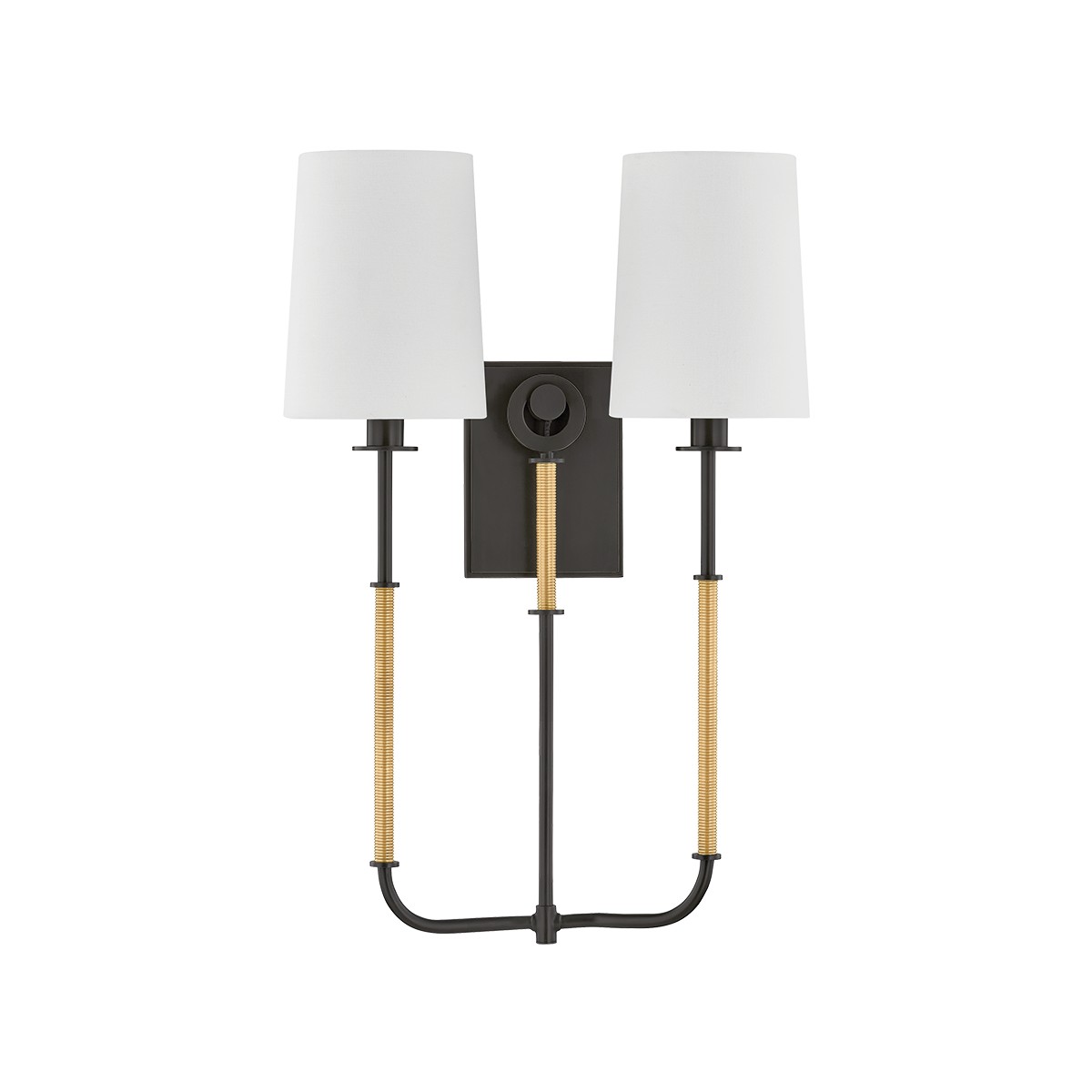 Aged Brass Distressed Bronze Wall Sconce from the Glenmont Collection