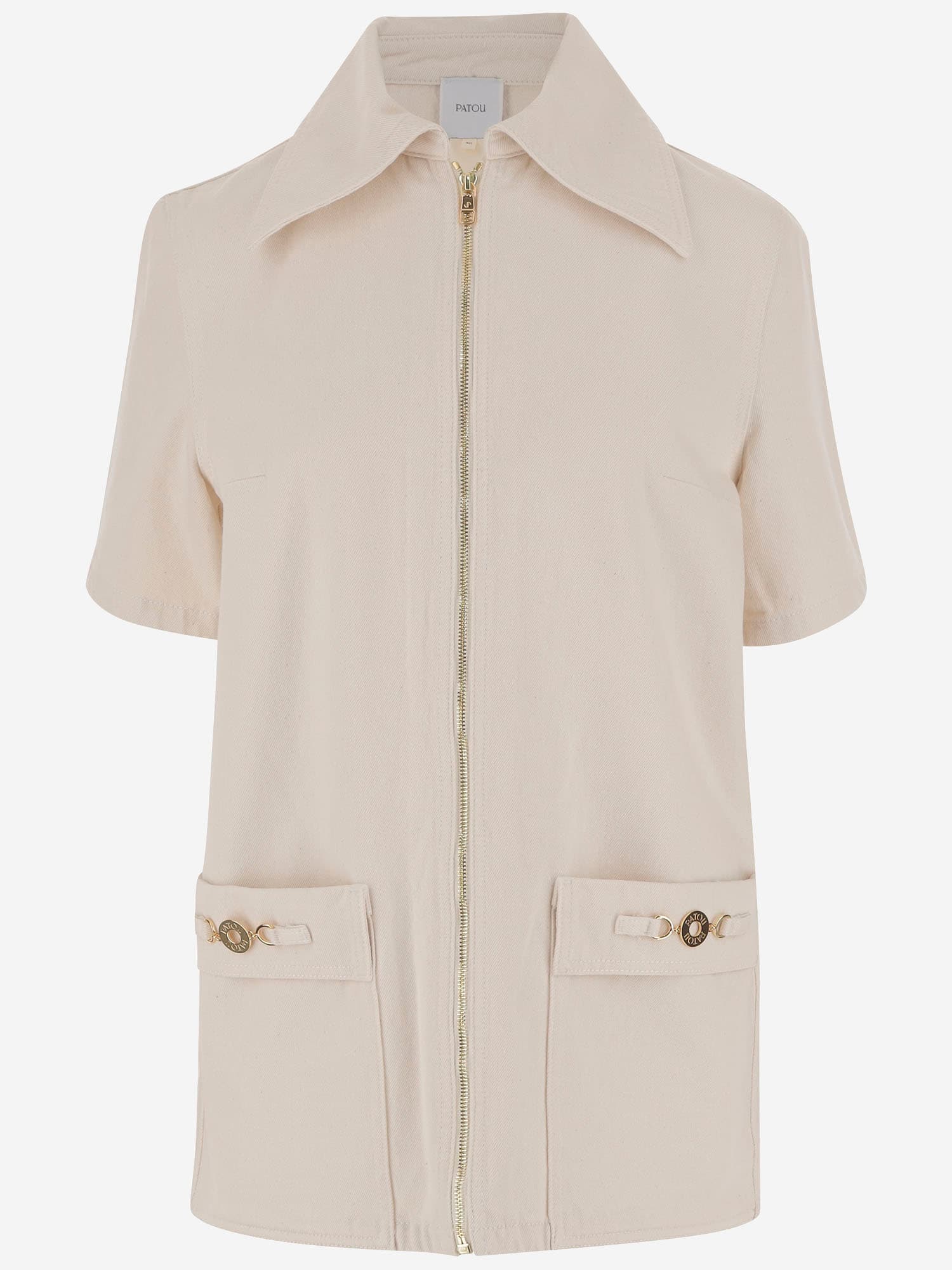 Cotton Denim Mini Dress