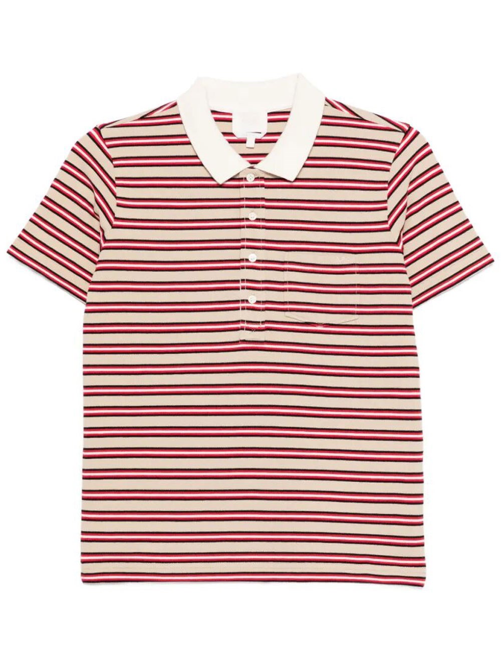 Raye Striped Cotton Polo Shirt